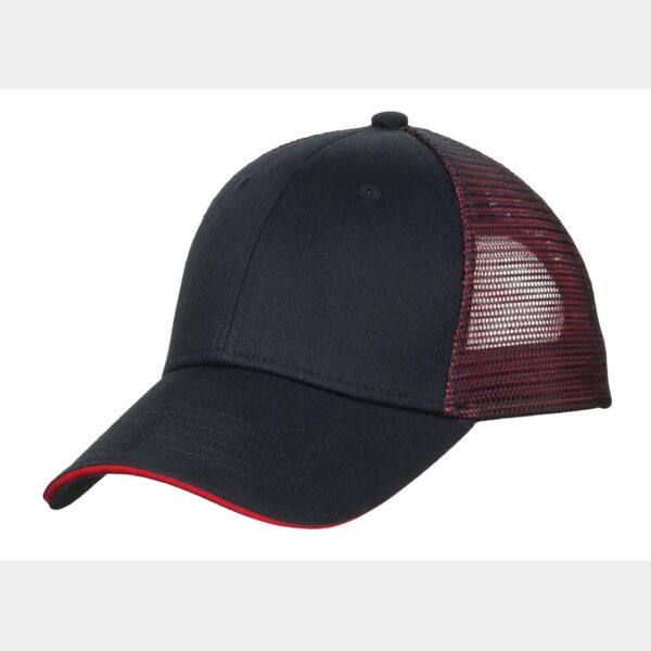 Double Mesh Snapback Sandwich Bill Cap Thumbnail