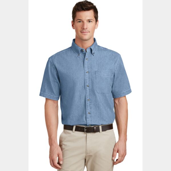 Short Sleeve Value Denim Shirt Thumbnail