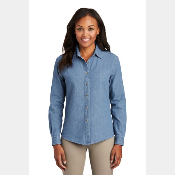 Women's Long Sleeve Value Denim Shirt Thumbnail