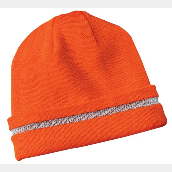 Enhanced Visibility Beanie with Reflective Stripe Thumbnail