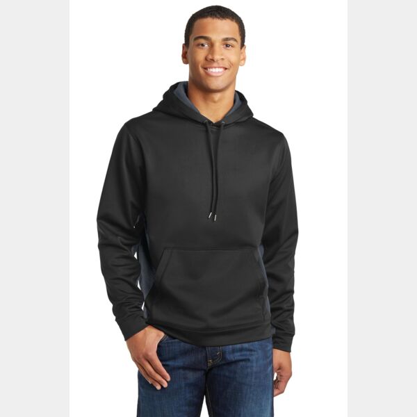 Sport Wick ® CamoHex Fleece Colorblock Hooded Pullover - BGC Thumbnail