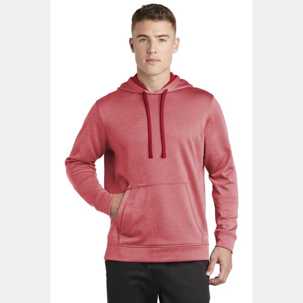 ® PosiCharge ® Sport Wick ® Heather Fleece Hooded Pullover Thumbnail